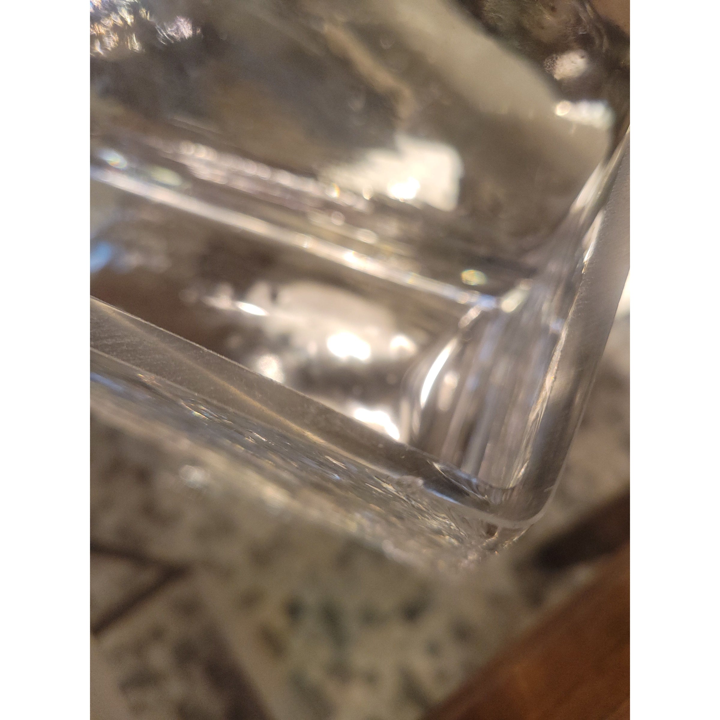 Glass Rectangular Vessel (AS IS) - colletteconsignment.com