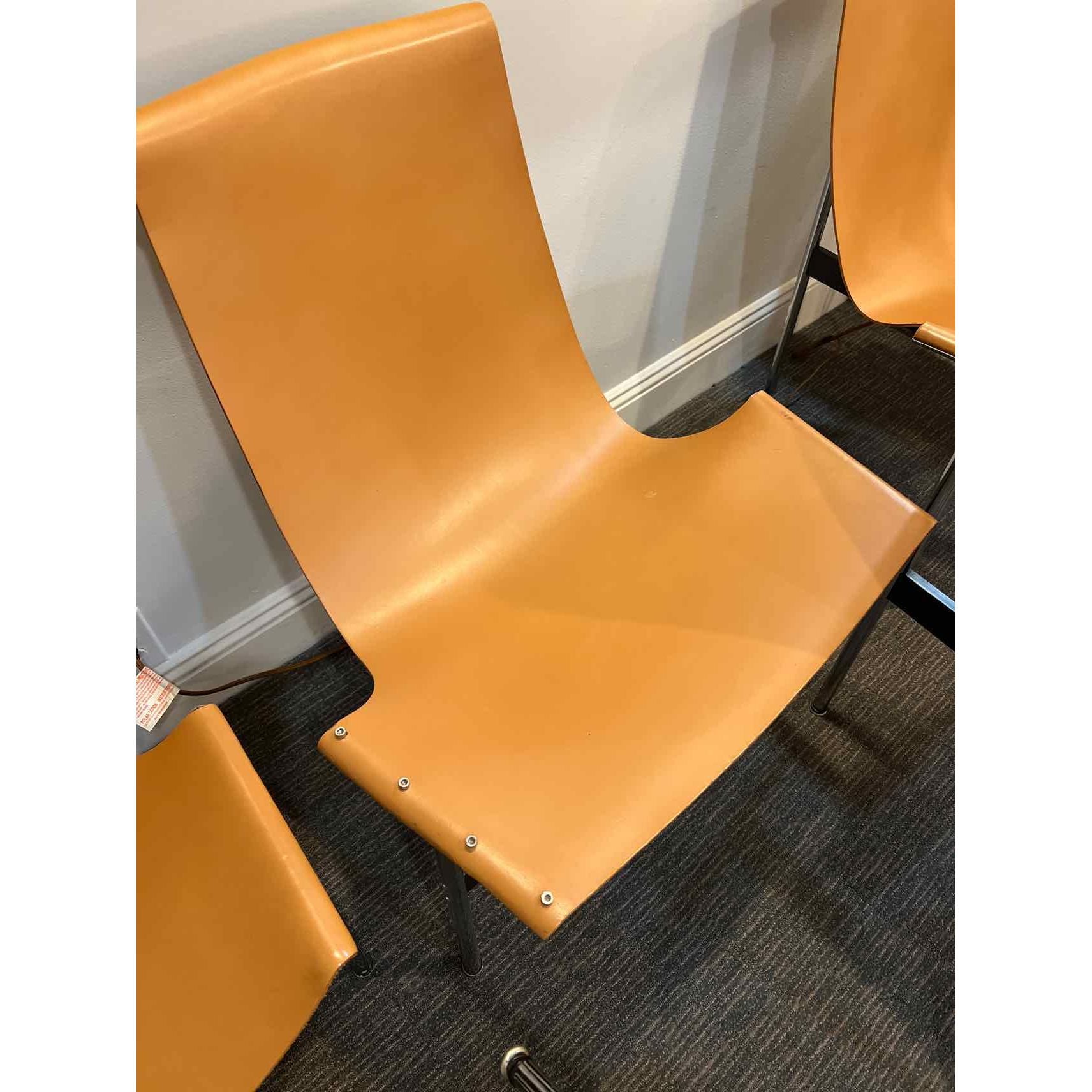 Gratz TG-10 Sling Tan Leather Chair & Chrome