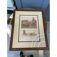 PAIR of Framed Architecture Art Prints by Boitte