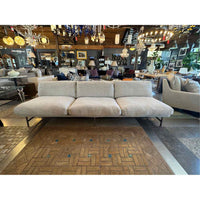 Custom Reupholstered Armless Gray Lissoni Sofa by Fritz Hansen