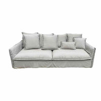 Outdoor Gray Slipcover Sofa by Walters Outdoor
