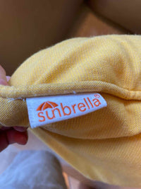 Yellow Square Outdoor Pillow by Sunbrella