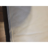 'Jackson' 7-ft Beige Leather Sofa by Room & Board - AS IS