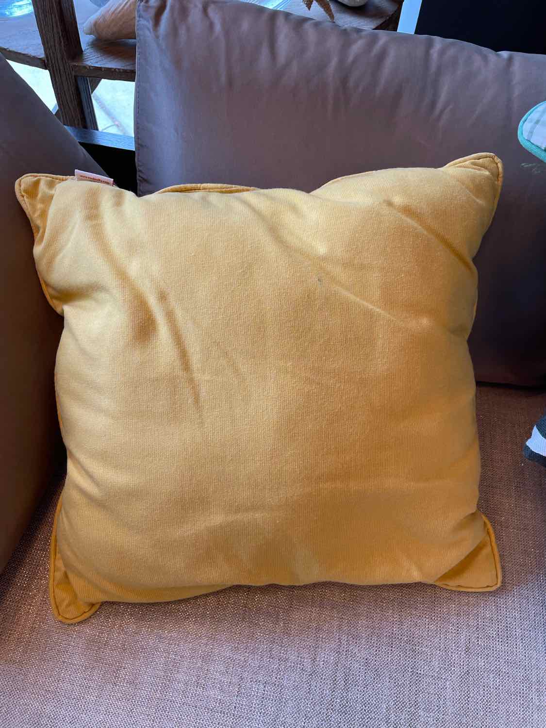 Yellow Square Outdoor Pillow by Sunbrella