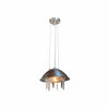 Art Nouveau Nickel & Crystal Pendant by Josef Hoffmann for WOKA Lamps Vienna