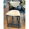 Pebbled Leather Stone Counter Stool