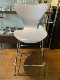 SET of 3 Lavender Counter Stools by Fritz Hansen