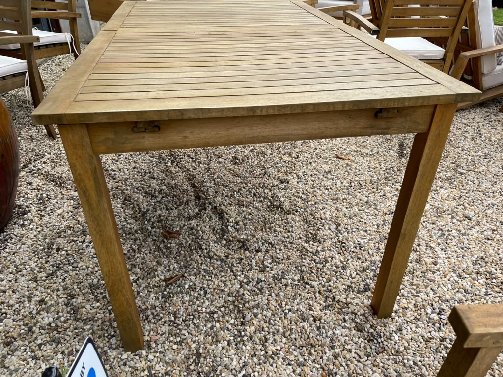 Teak Outdoor Extendable Dining Table