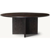 Wyeth Split Bamboo Round Dining Table by RH (AS IS) - colletteconsignment.com