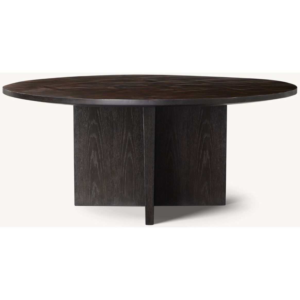 Wyeth Split Bamboo Round Dining Table by RH (AS IS) - colletteconsignment.com