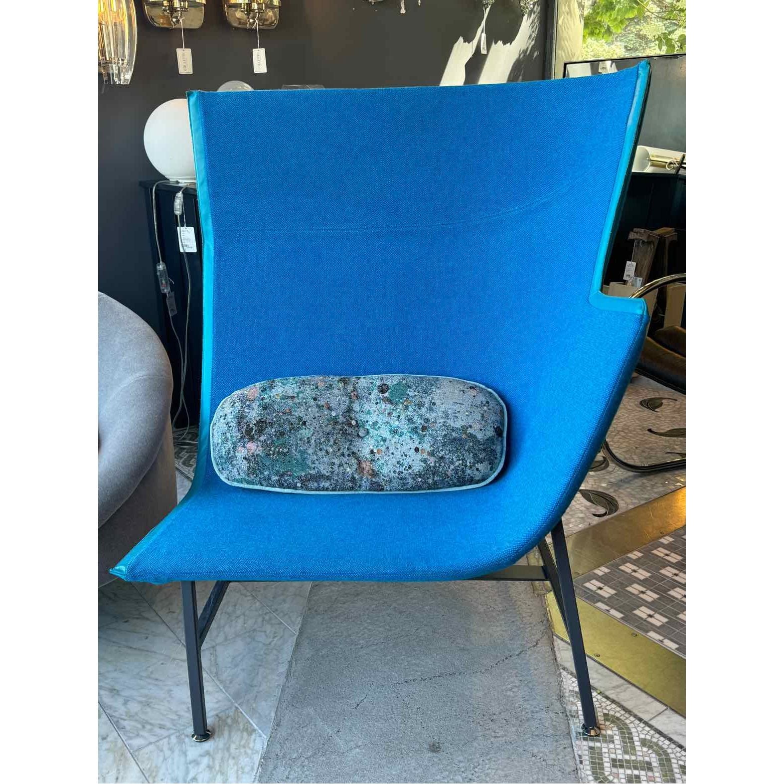 Moroso Paper Planes Blue Low Arm Chair