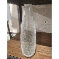 White Crackle Glass Vase