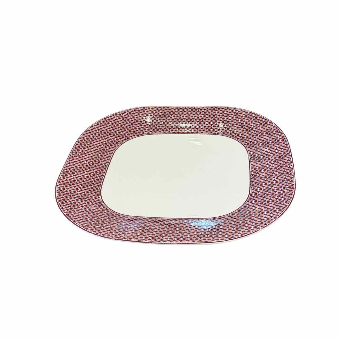 Hermes Tie Set Porcelain Square Platter – colletteconsignment.com