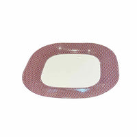 Hermes Tie Set Porcelain Square Platter