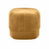 BZKPLUKR - Velour Circus Pouf in Mustard Yellow by Normann Copenhagen