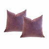 PAIR of Custom Purple Velvet Pillows