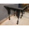 Black Wood Gothic Revival Square Table by Noir