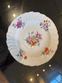 Antique 18th Century Meissen Porcelain Plate w/Deutsche Blumen Flowers