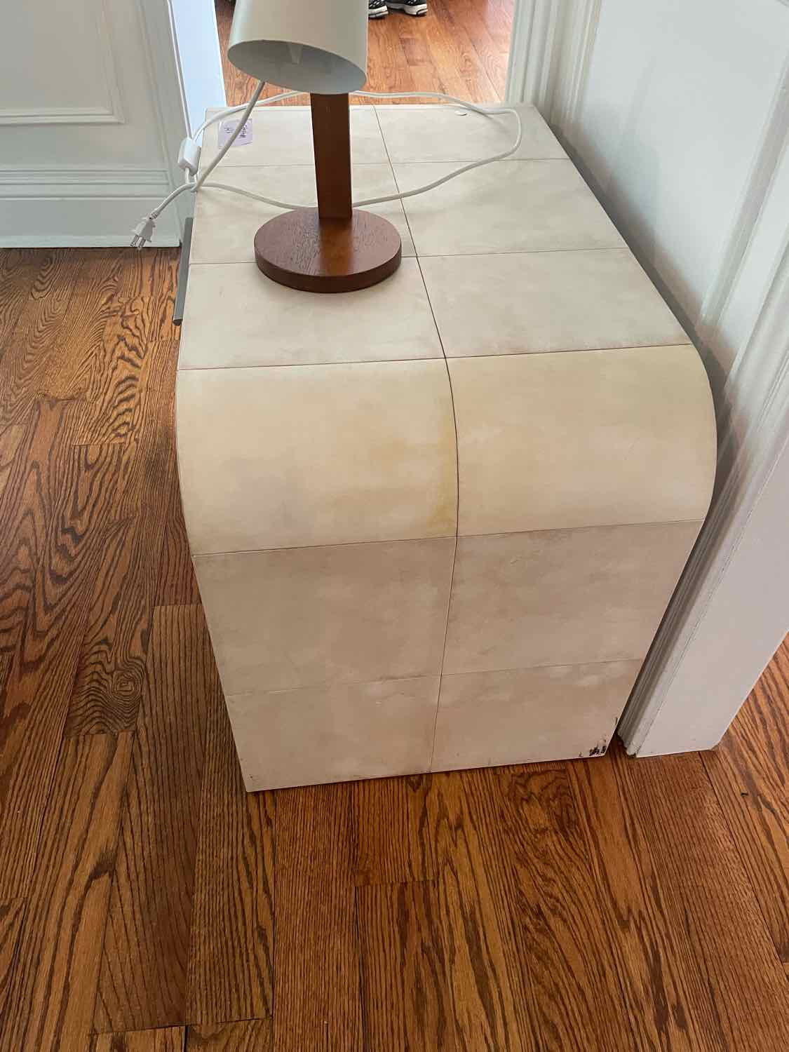 2-drawer Parchment Side Table by RH