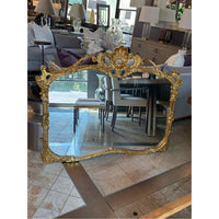 Antique Style Gold Tone Mirror - AS IS