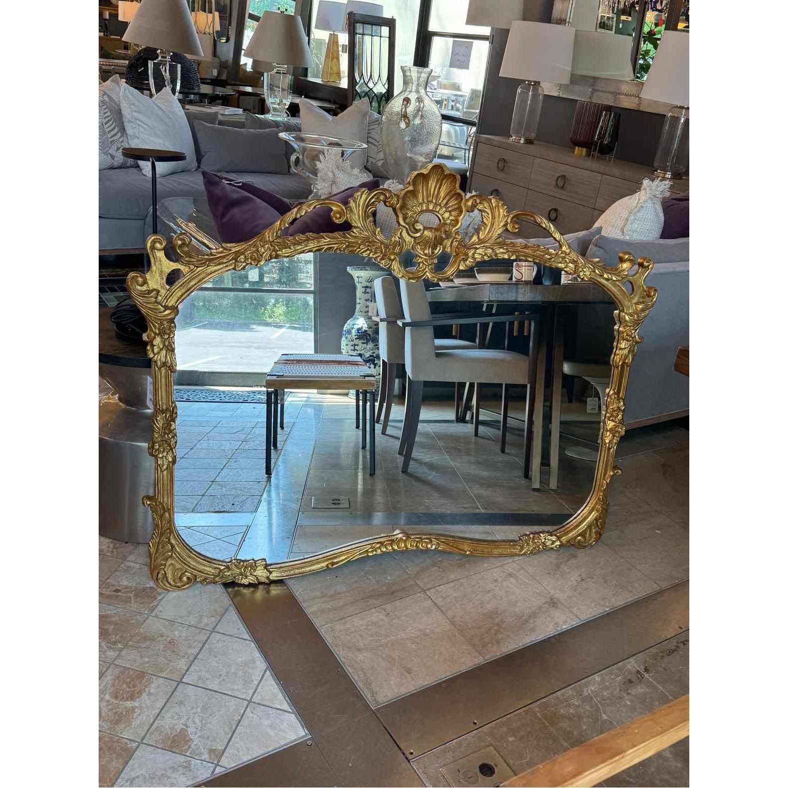 Antique Style Gold Tone Mirror - AS IS