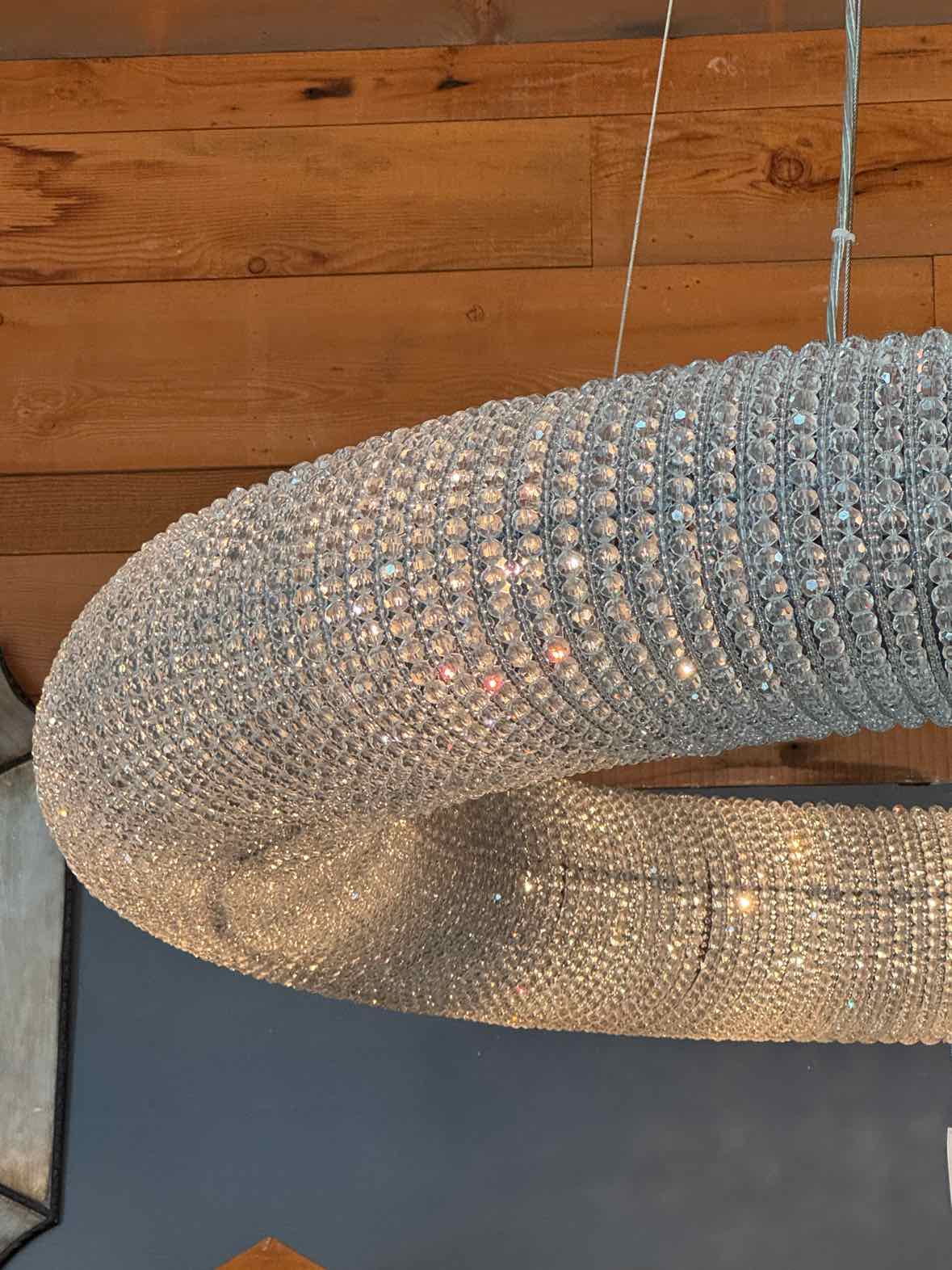 5-ft Round Crystal Halo Chandelier by RH