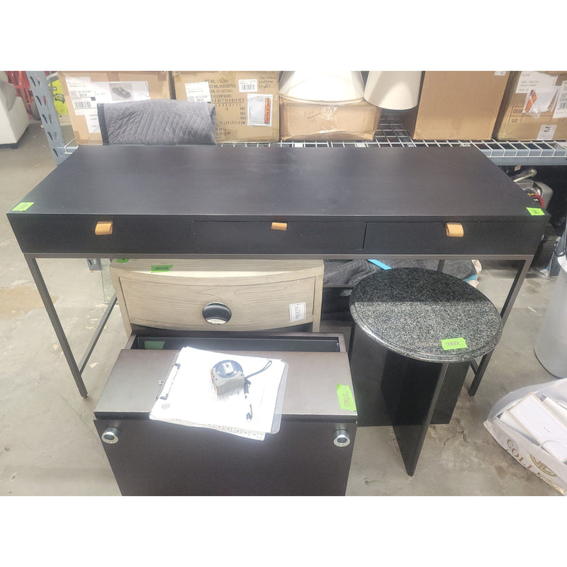'Trey' Dark Wood 3-Drawer Modular Writing Desk by Four Hands - AS IS