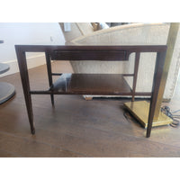 PAIR of Mid-Century Wood 1-Drawer Side Tables (AS IS)