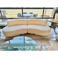 Interlude Home 2-Pc Nuage Wide Off White Bucle Sectional Sofa