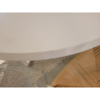 Downing White Wood Oval Dining Table by Serena & Lily