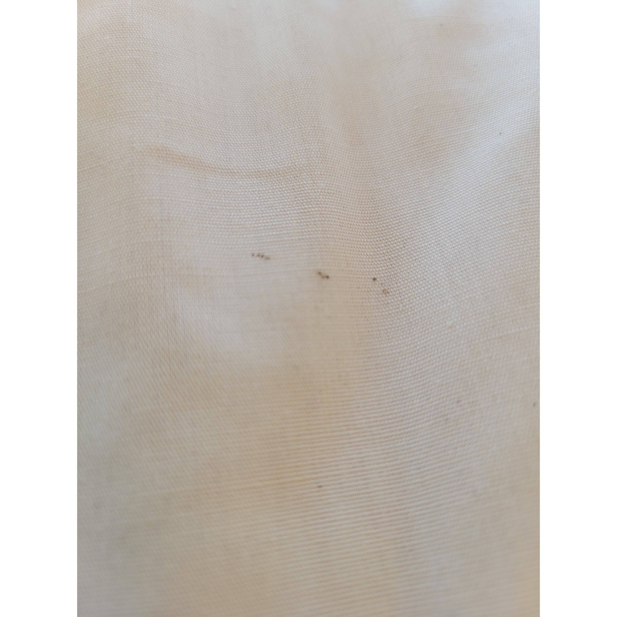 PAIR of Bulgarian Faux Bamboo Dining Chairs w/ Beige Cushions - AS IS