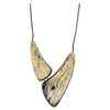 No Label V-Shape Bone Horn Necklace