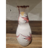 SET of Florentine Originals Painted Leaf Ceramic Vase & Basket