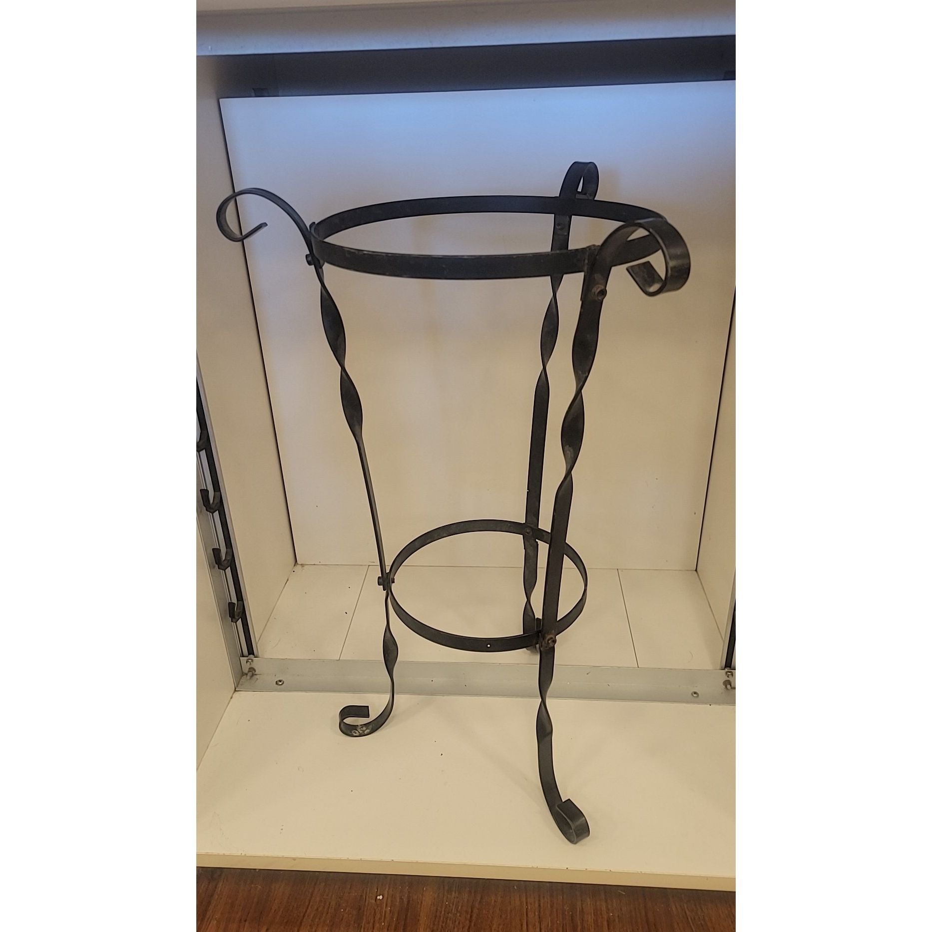 Tall Iron Tripod Vase / Planter Stand