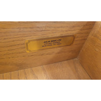 Pickled Wood Media Credenza w/ Antiqued Mirror Glass