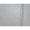 Round Gray Leather & Chrome Ottoman by RH - AS IS