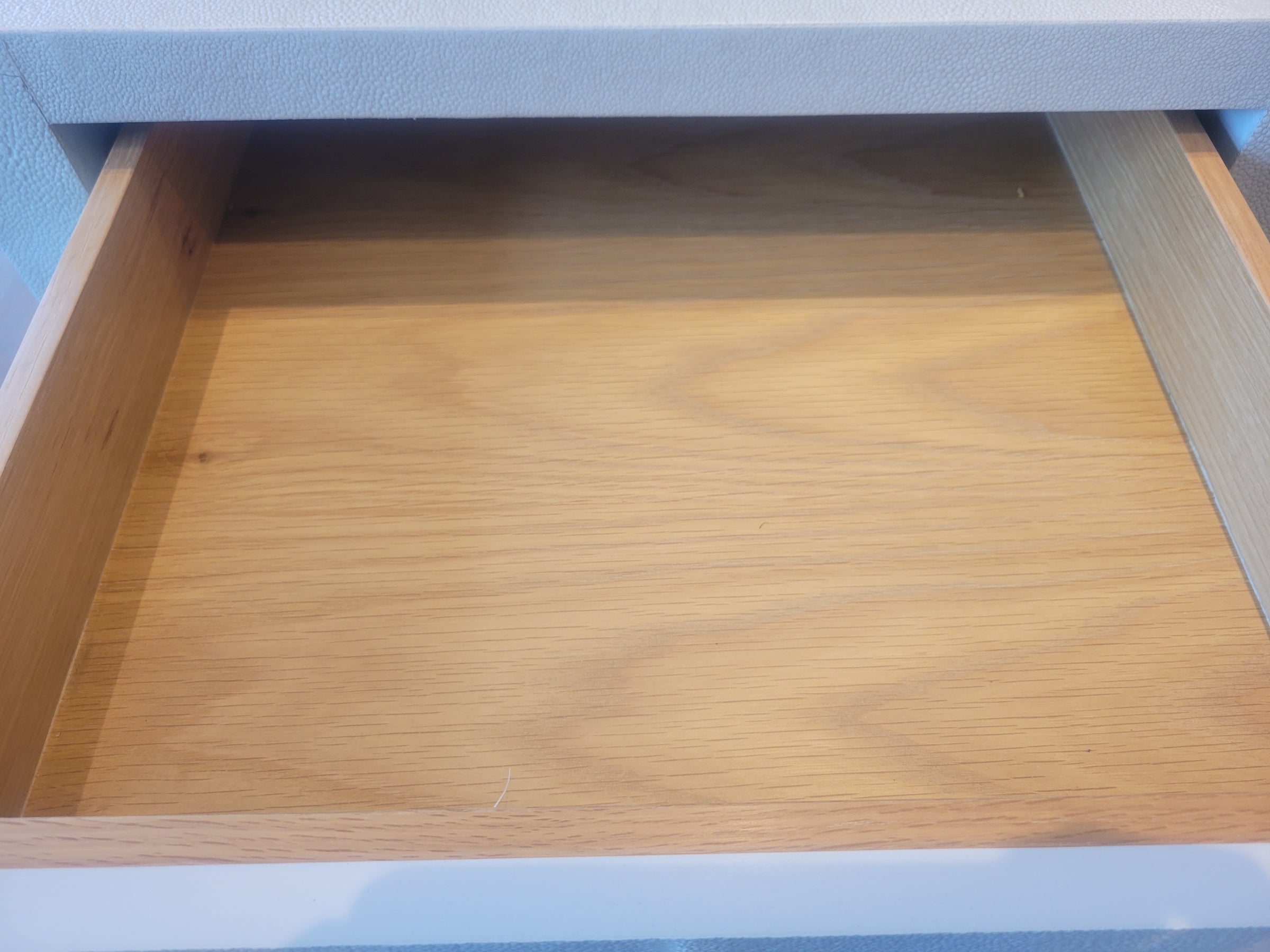 PAIR of Shagreen 1-Drawer Nightstands (AS IS)