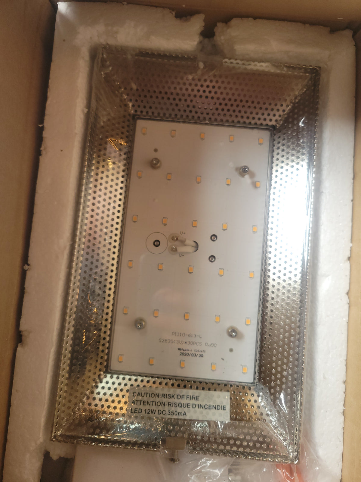 Hooked LED Nickel & Glass Wall Sconce by George Kovacs