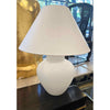 Large Glass White Frosted Lamp
