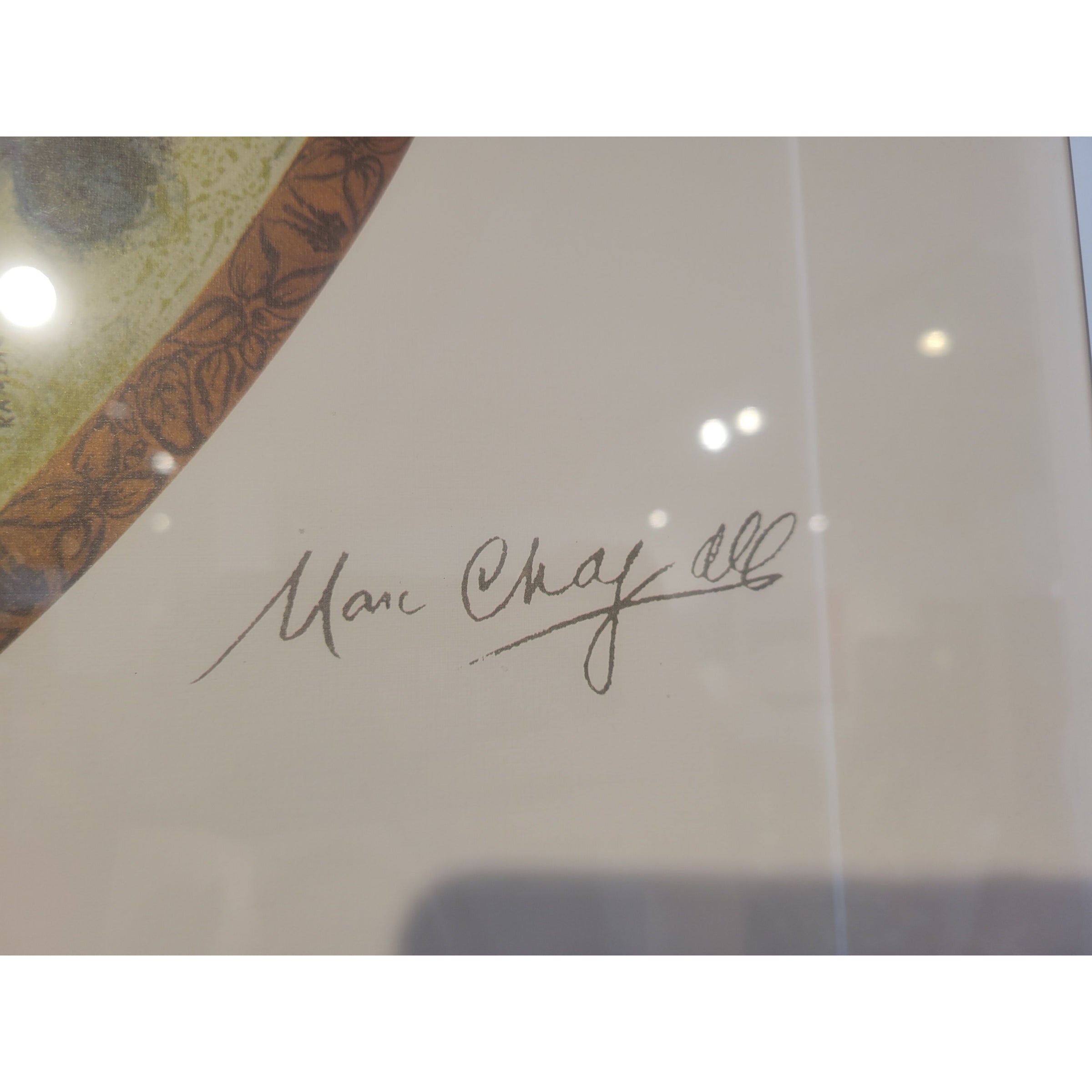 'Paris Opera Ceiling' L.E. 270/500 Lithograph by Marc Chagall in White Frame