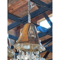 Custom Gold Plated Brass Lily Blossom Pendant