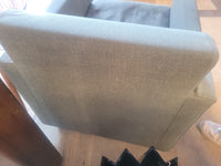 Blue Gray Fabric Lounge Chair by Cappellini (AS IS)