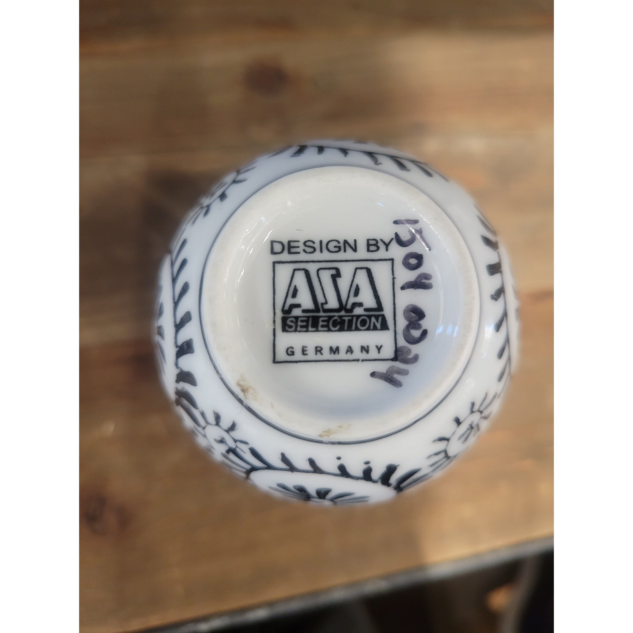 12-Pc Black & White Porcelain Tea Set