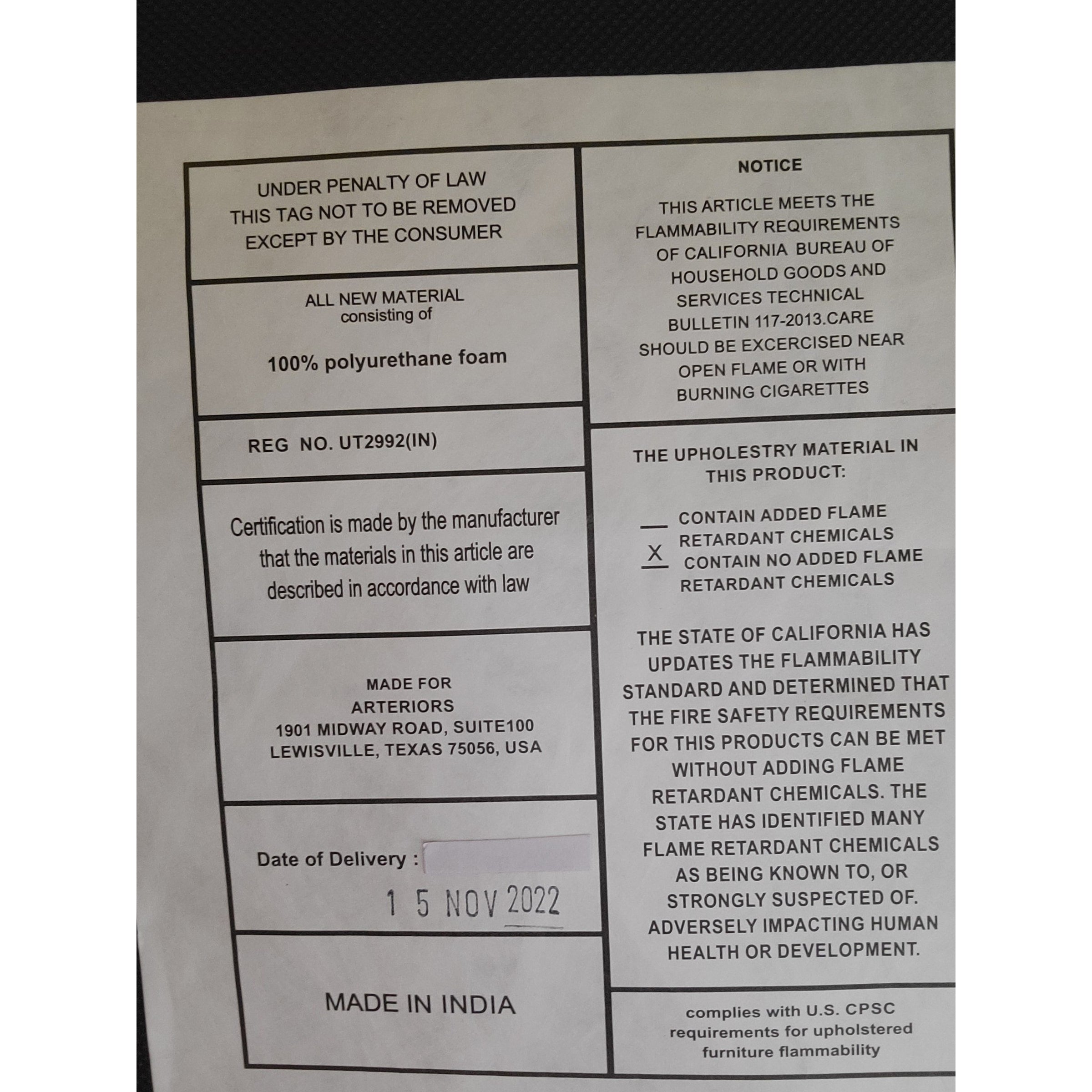 'Winston' Bench w/ Harvest Velvet & Dark Frame by Arteriors