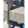 'Verrazano' Gray Oak & Brushed Pewter Bookshelf by RH - AS IS