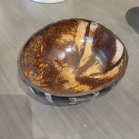 Black Mother of Pearl Inlay Coconut Bowl