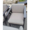 SET of Diamond Dust Metal Outdoor Loveseat & Chair by Walters Outdoor