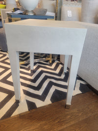 PAIR of Shagreen 1-Drawer Nightstands (AS IS)