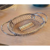 Set of 3 Silver Wire Oval Baskets