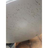 Round Speckled White Wood Coffee Table